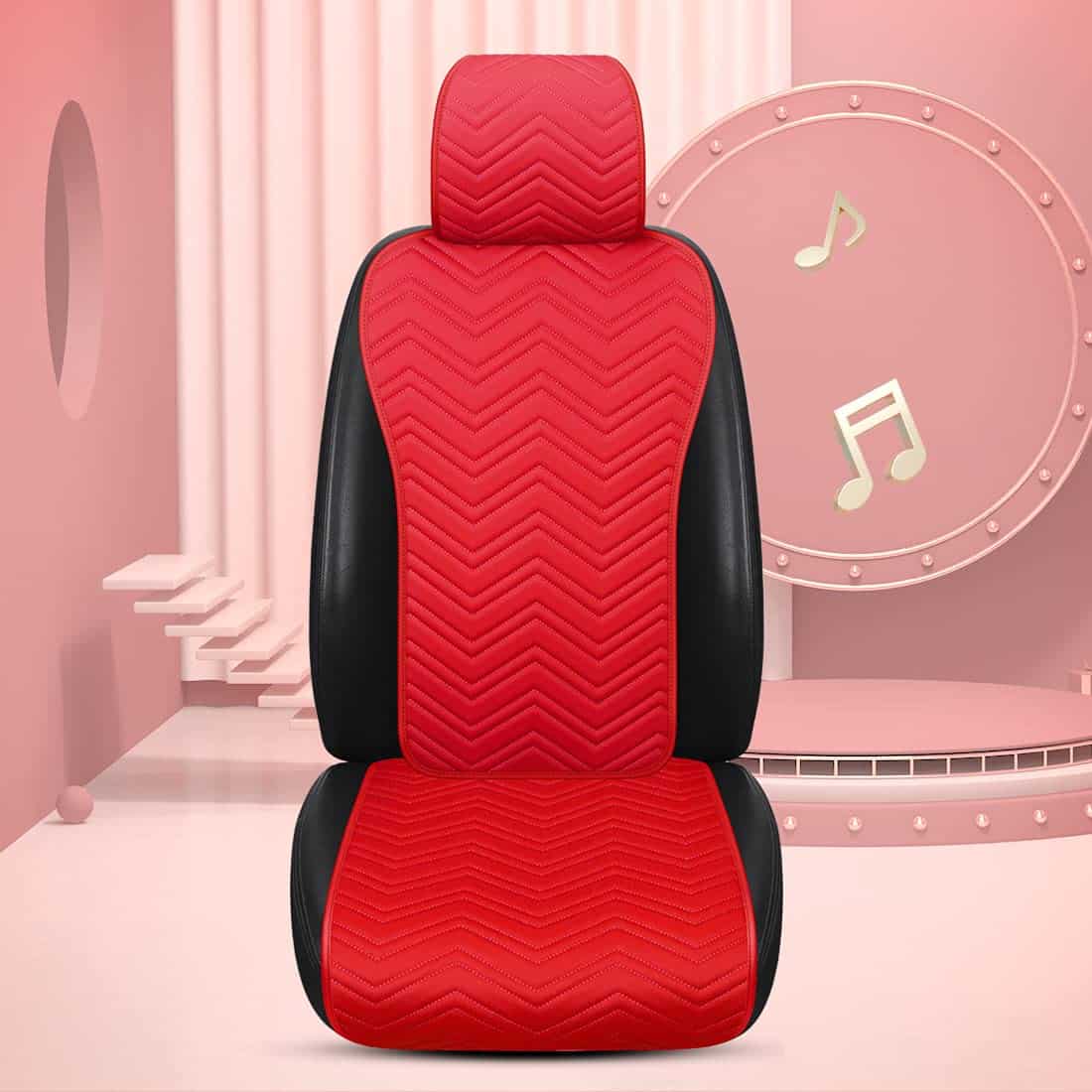 Fundas de Asiento de Coche de Cuero Rojo Universal - Imagen 3