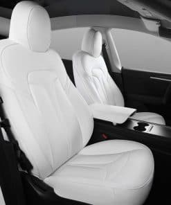 Funda de asiento Xipoo compatible con Tesla -Blanco-Nappa