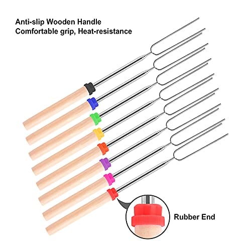 Palos para Asar Malvaviscos, 32 pulgadas 16 piezas - Imagen 5
