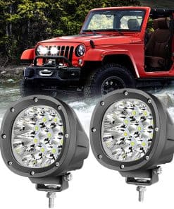 ANGU TECH Luces LED Offroad Redondas de 4 Pulgadas 90W, Kit