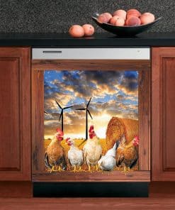 Cubierta de Lavavajillas de Pollo de Granja, Decoración de