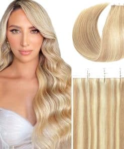 Extensiones de Cabello Natural Remy Tape en Extensiones de