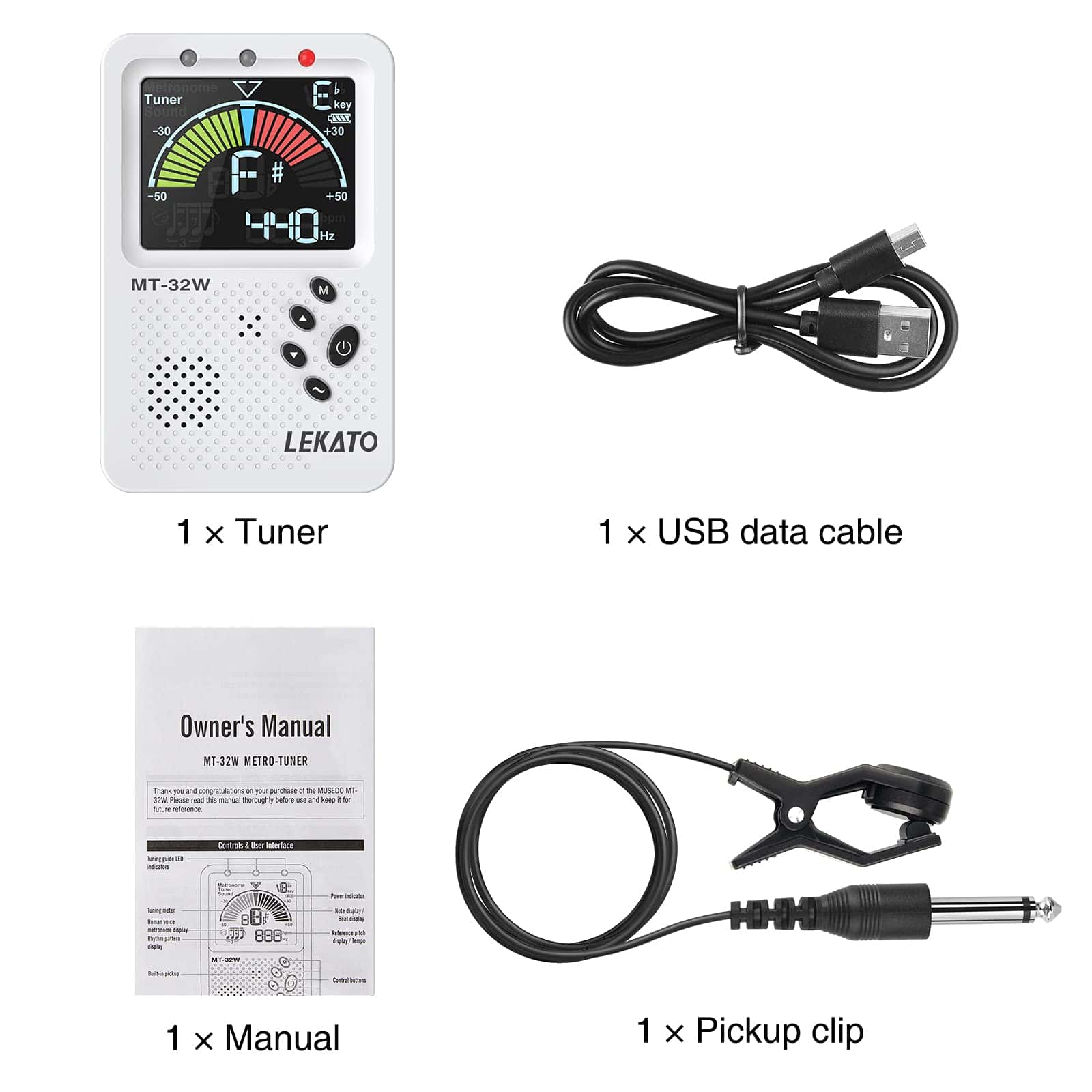 Metronomo Afinador, Recargable 3 En 1 Metronomo -Blanco - Imagen 9