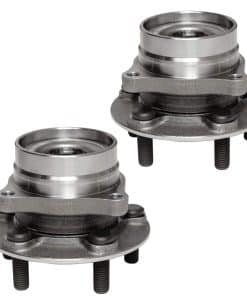 Conjunto de 2Pcs de Rueda Delantera y Cojinete de Cubo