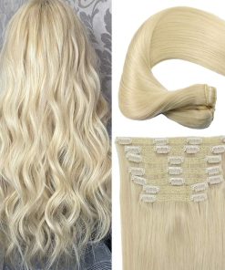 Extensiones de Cabello Clip en Encaje de Pelo Real Eufficco