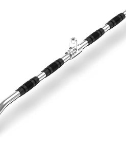 Barra de Lat Cable con Empuñaduras de Goma, Barra de Curl