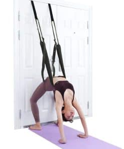 Correa de estiramiento de yoga para -Negro