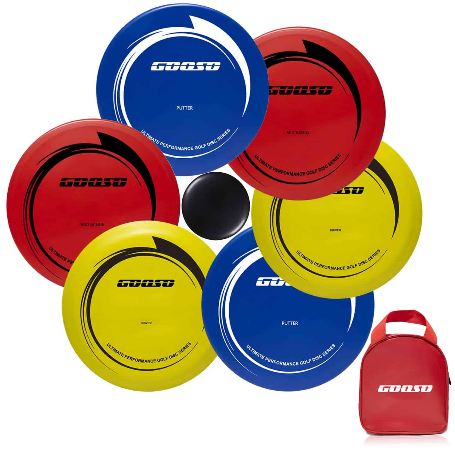 Set de Disc Golf GOOSO - Discos Driver, Mid-Range y Putter