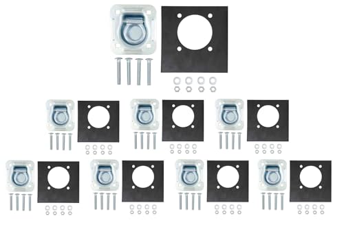 Mytee Products 8 Pack - Anillo en D Empotrado para Placas,