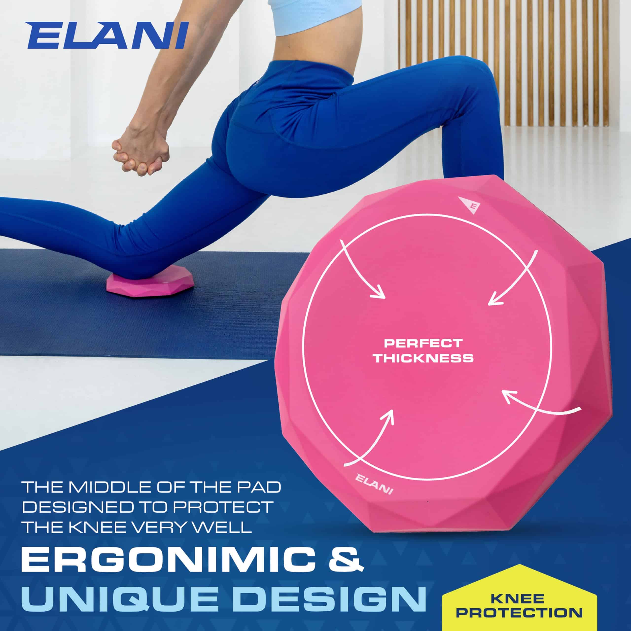 Almohadilla de rodilla de yoga ELANI (paquete de 2) - - Imagen 7