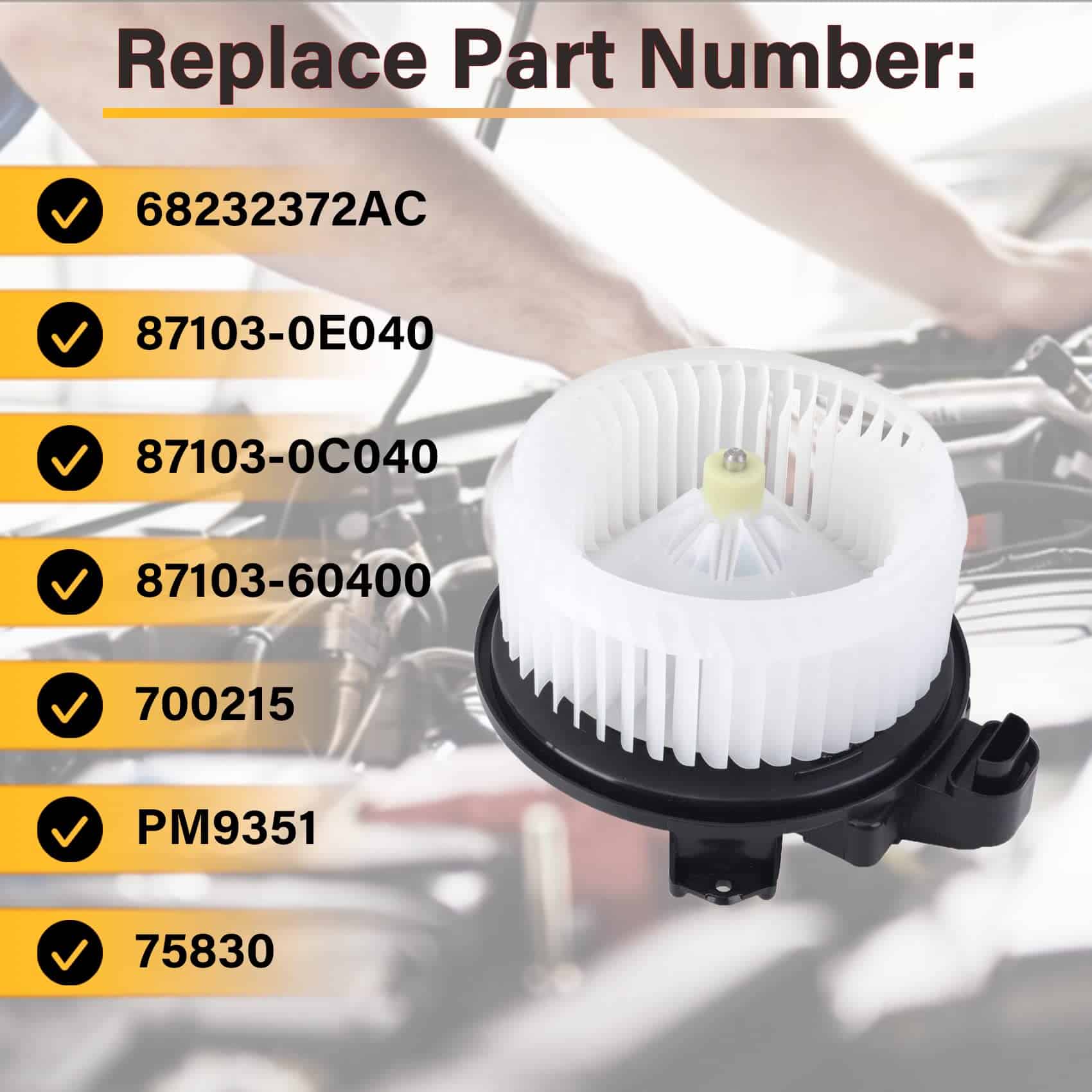 JUEDIMA Motor soplador de calentador de aire acondicionado - Imagen 5