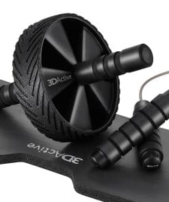 Rodillo Ab 3DActive con Cuerda para Saltar y Colchoneta