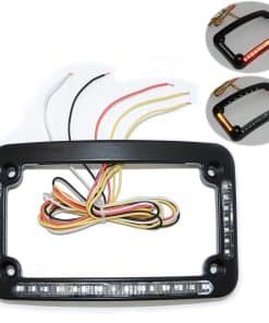 Marcos de Placa de Licencia de Motocicleta Curvos de Doble