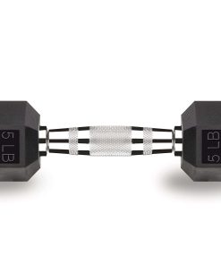 Pesas de gimnasia Power 5 lb Dumbbell Hex Exercise &
