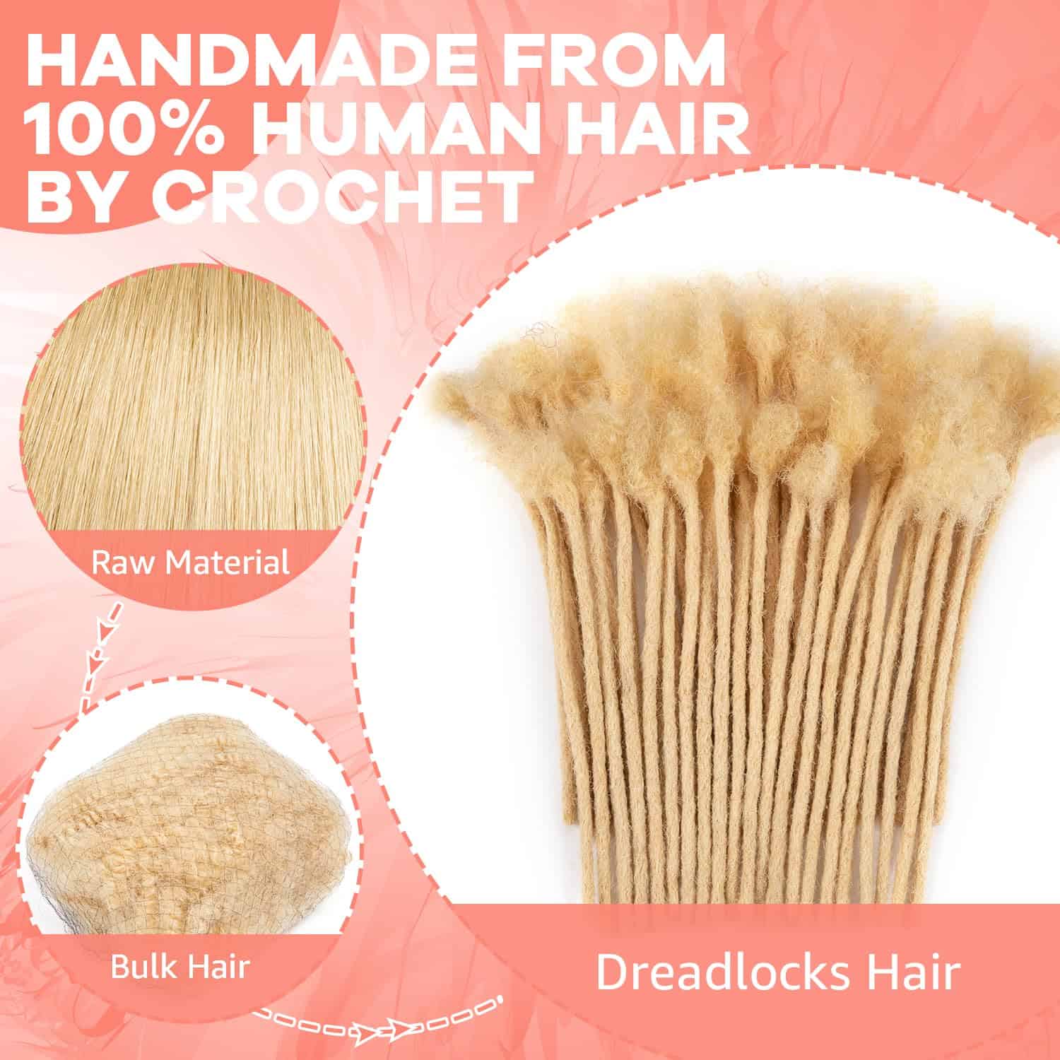 Extensiones de Dreads de Cabello Humano 100% para - Imagen 5