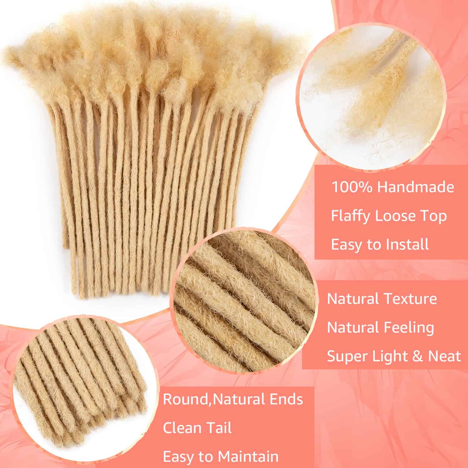 Extensiones de Dreads de Cabello Humano 100% para - Imagen 3