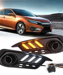 MAIALOT Para Honda Civic 2016 2017 2018 Luz antiniebla de