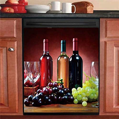 Imán para lavavajillas de vino, Decoración de Cocina Tema