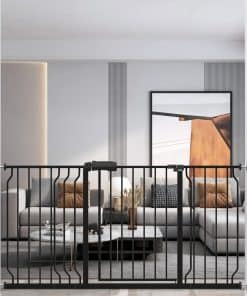 WAOWAO Baby Gate 62.19-66.92" Extra Wide Pressure Mounted