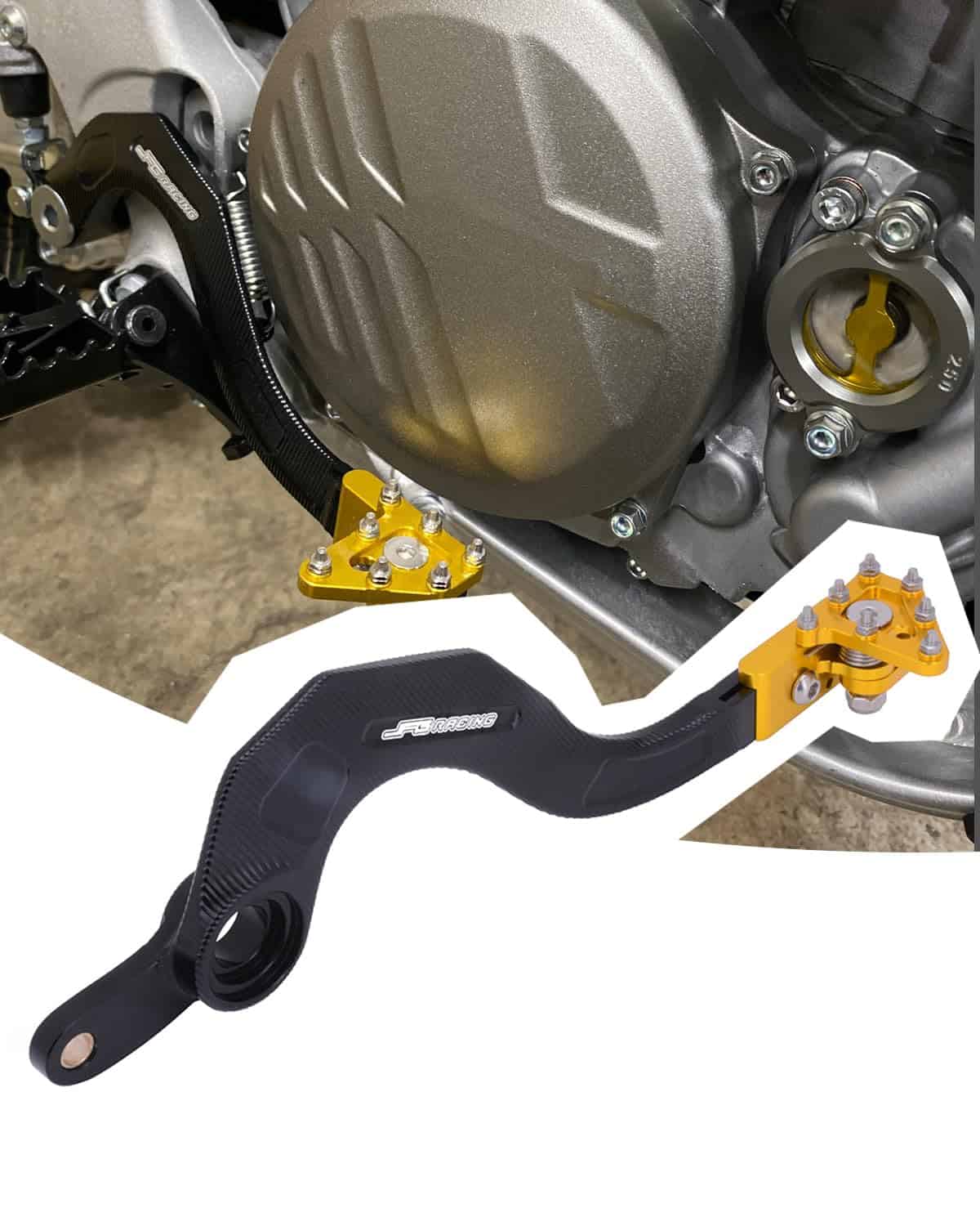 JFG RACING Palanca de freno trasero de aluminio CNC -