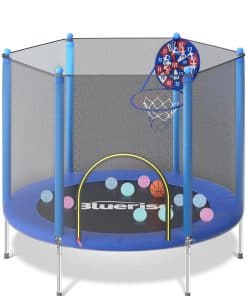 Trampolín para niños de 55 pulgadas BLUERISE para interior