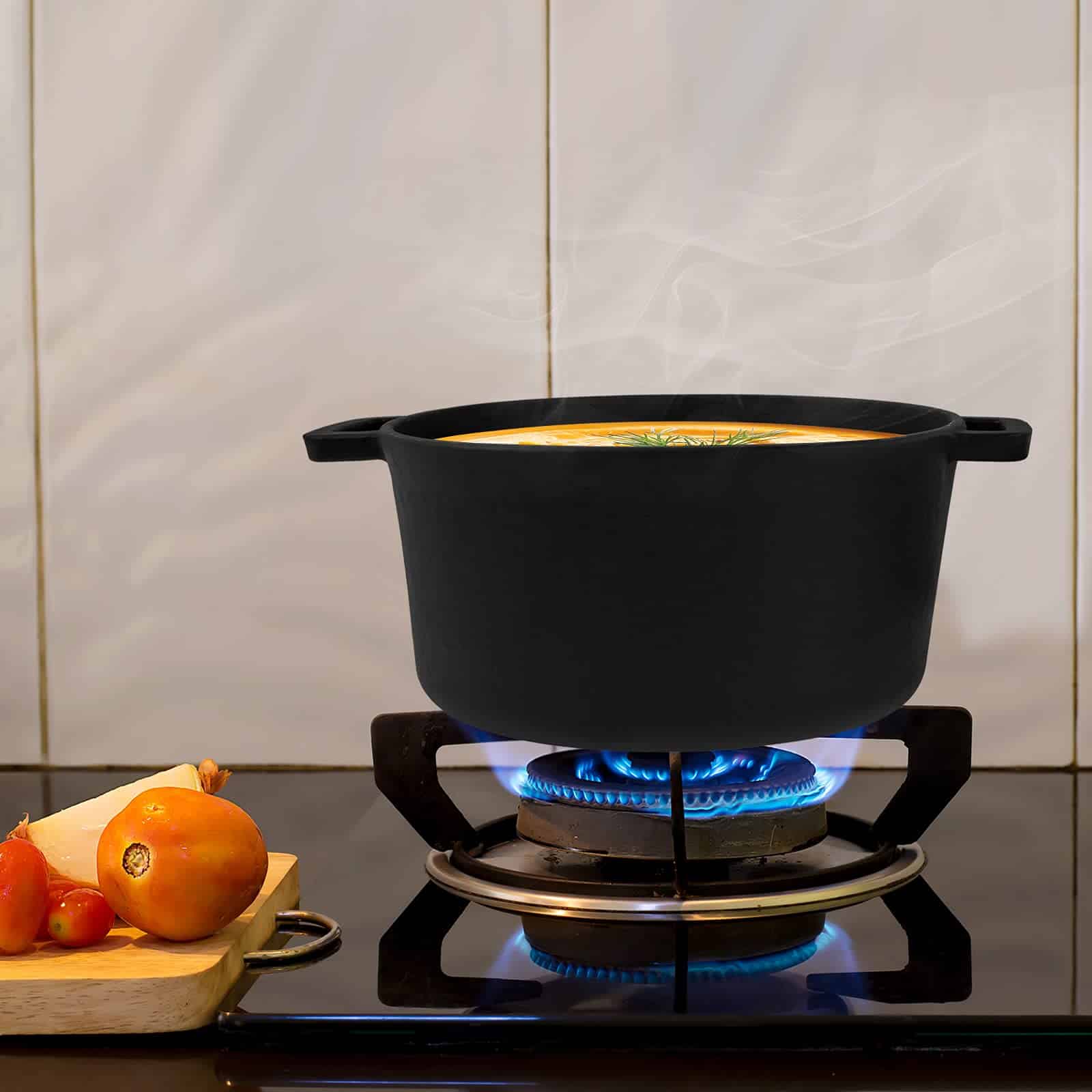 BBQ Future Heavy Duty Cast Iron 2-In-1 Multi Cooker: - Imagen 6