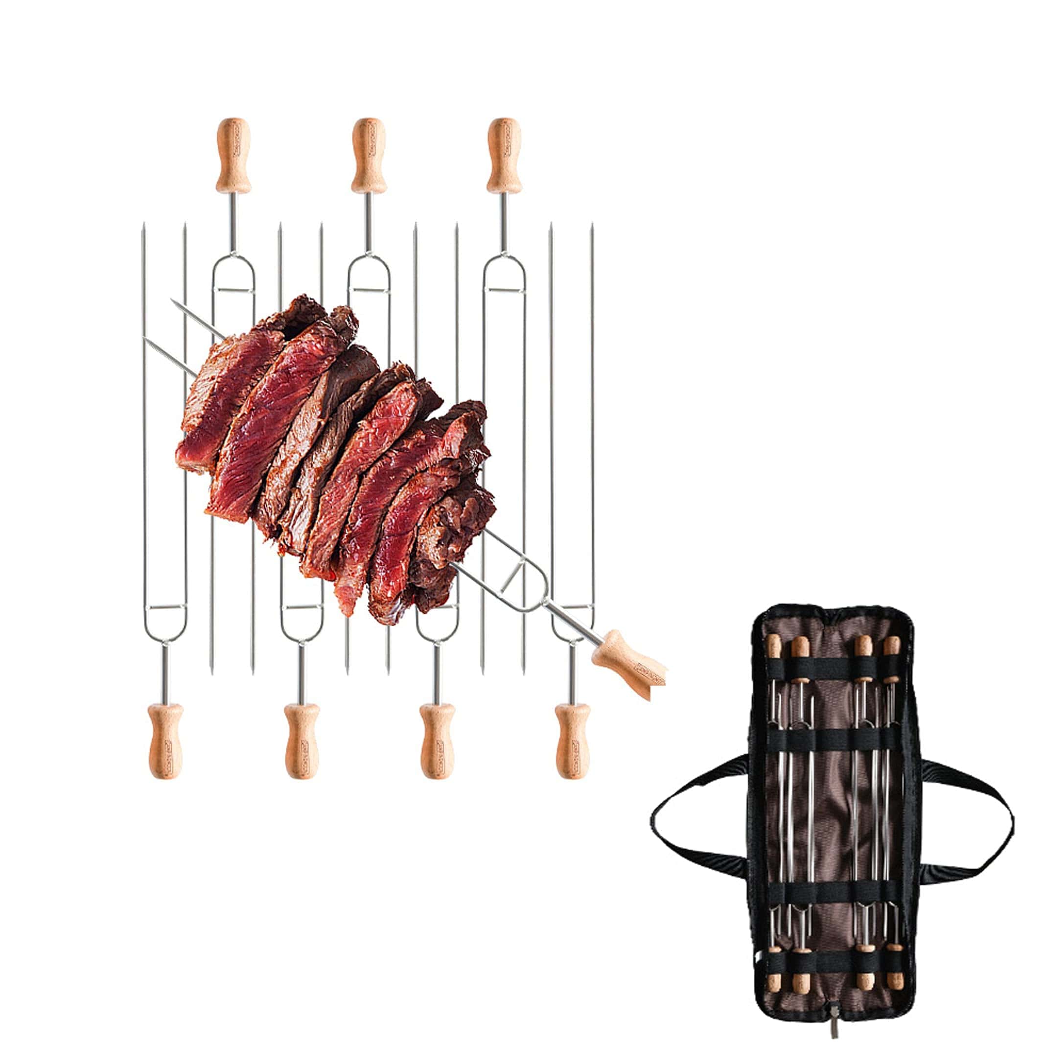 Conjunto de 8 piezas de 13.8 pulgadas de largo Brochetas de