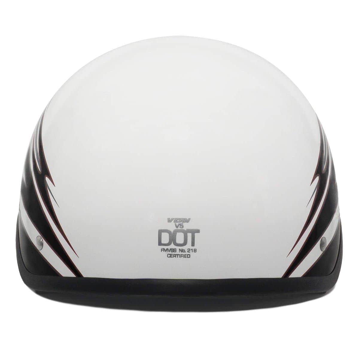 Casco de Media Motocicleta VCAN Cruiser Flat -Blanco Mate - Imagen 5