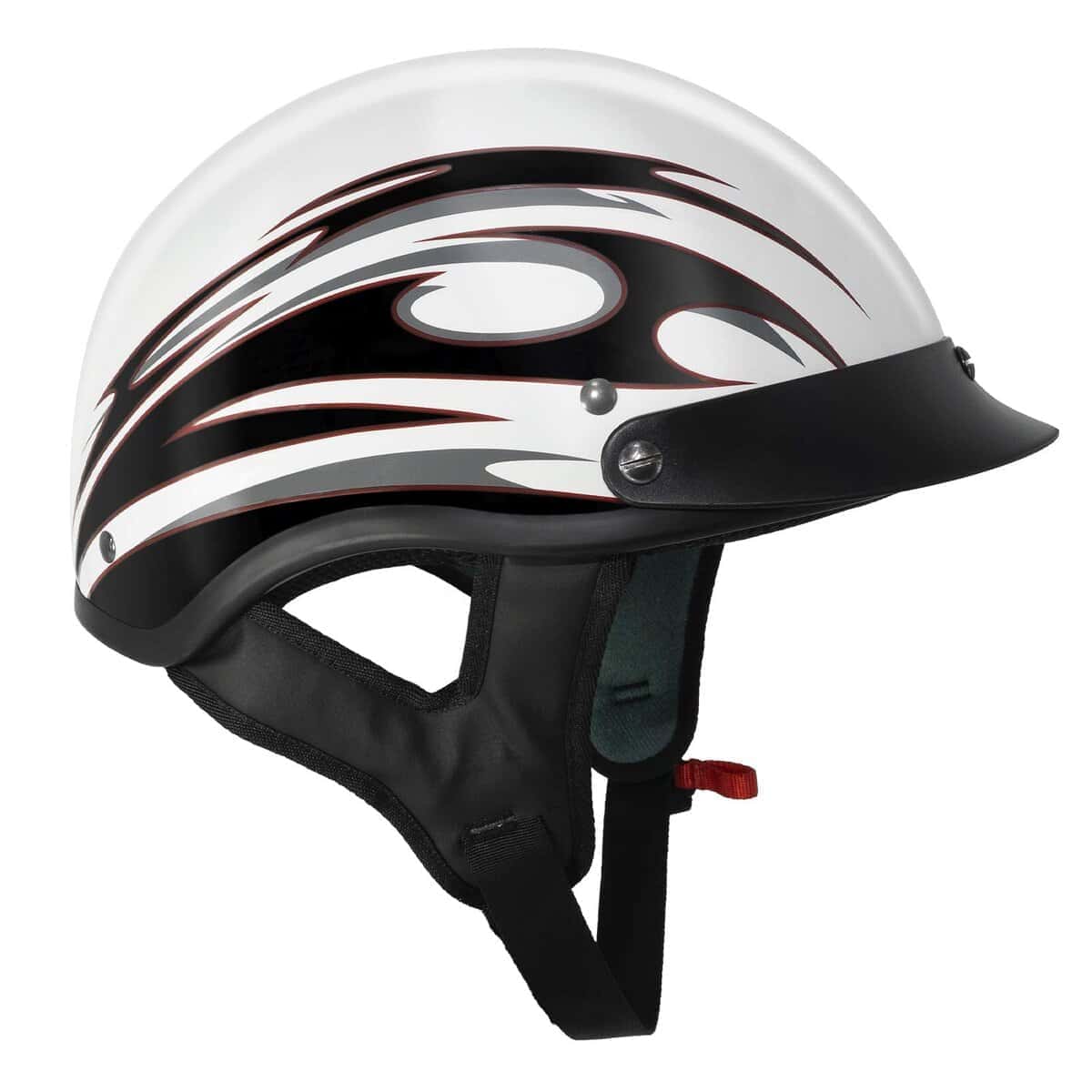 Casco de Media Motocicleta VCAN Cruiser Flat -Blanco Mate - Imagen 3