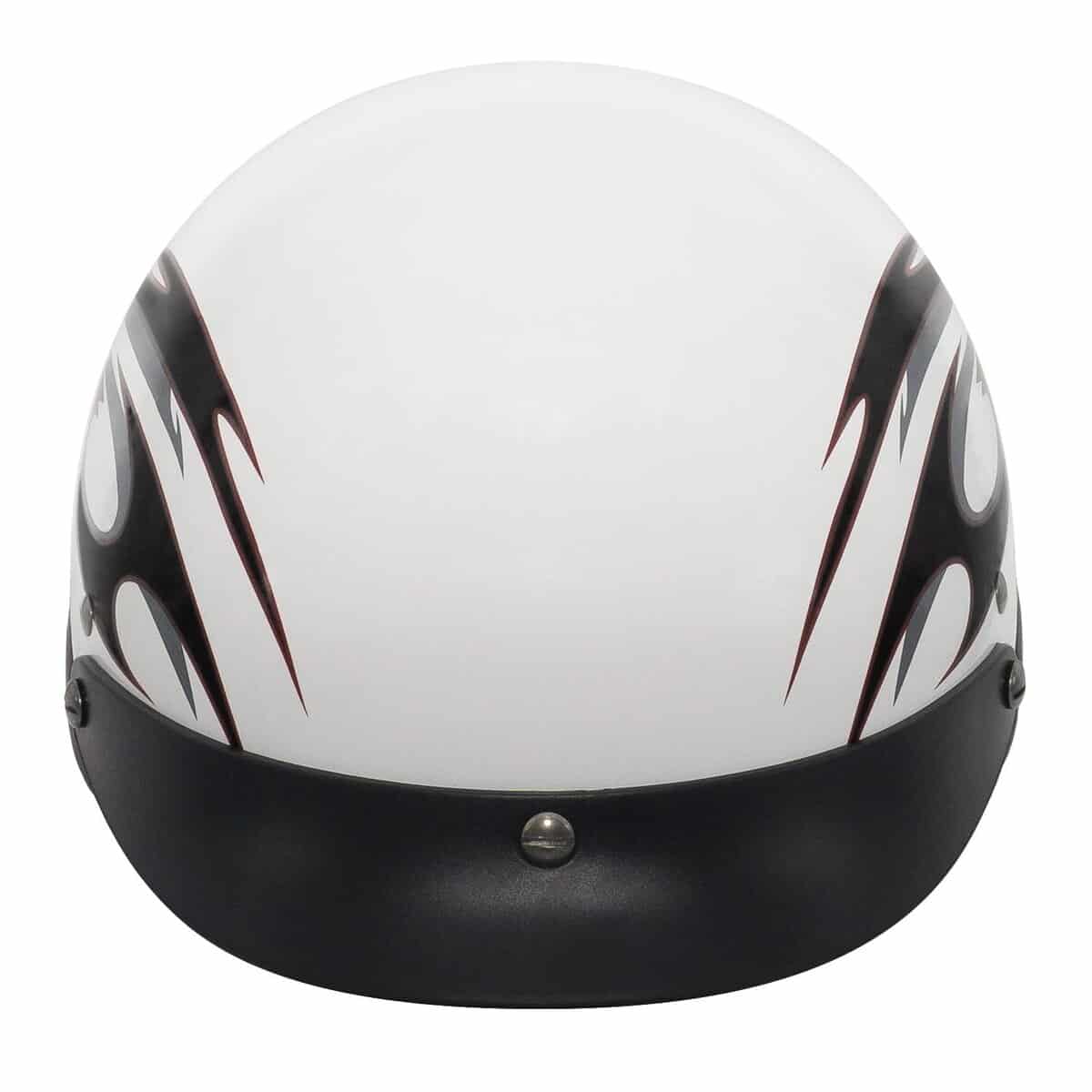 Casco de Media Motocicleta VCAN Cruiser Flat -Blanco Mate - Imagen 4
