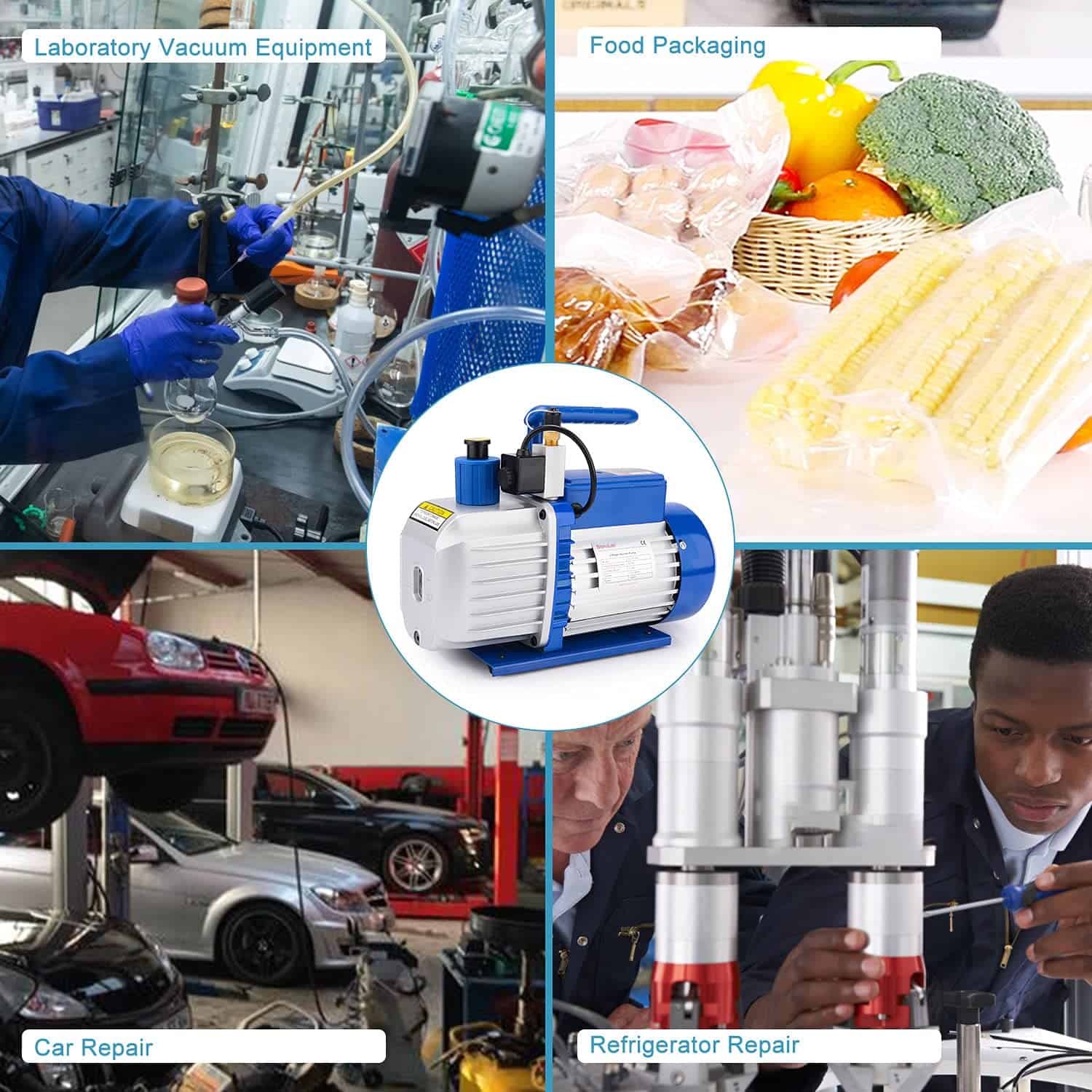 Bomba de Vacío de Paletas Giratorias de 2 Etapas Stonylab 5 - Imagen 7