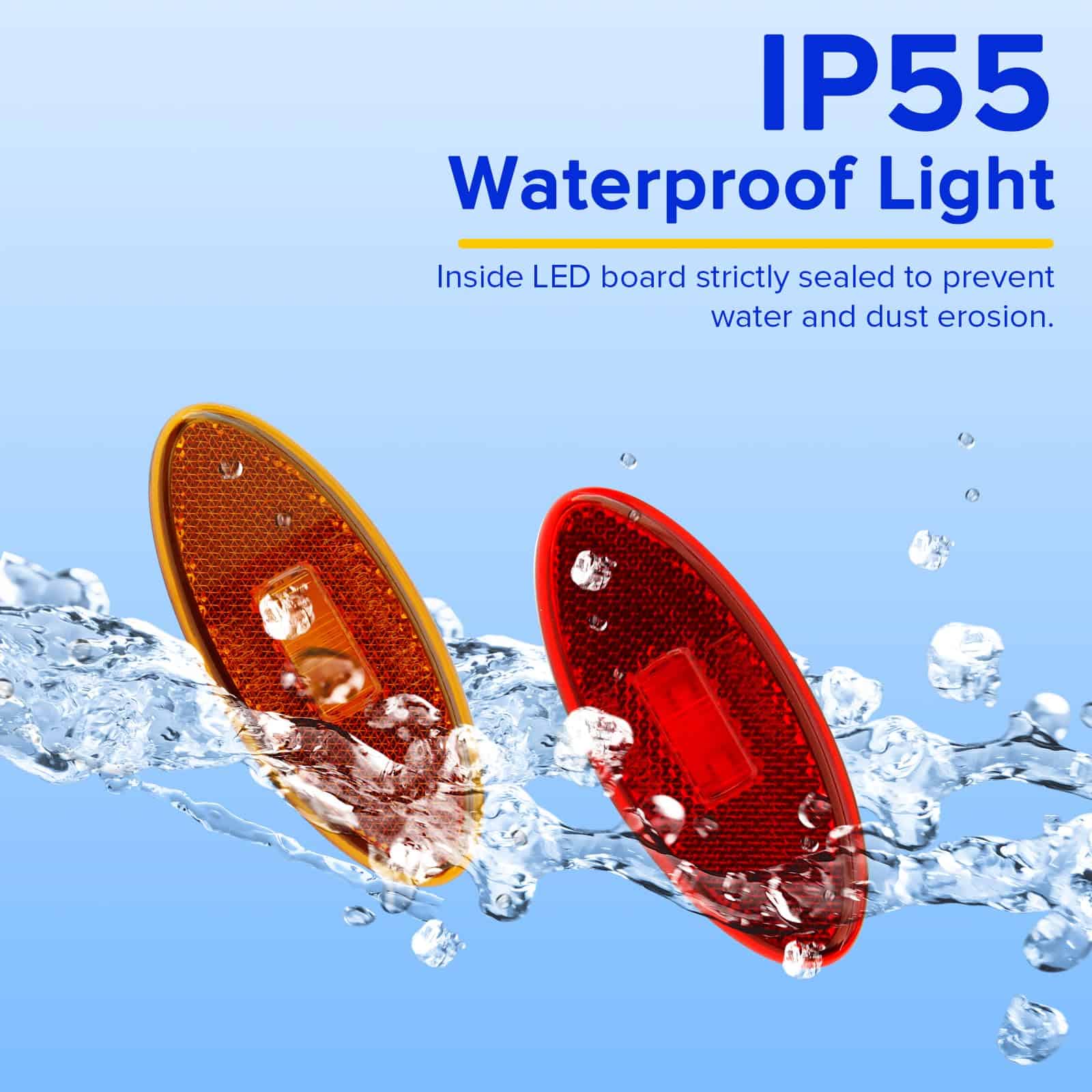 Luces indicadoras laterales 12V para remolque LED 4x1.7 - Imagen 5