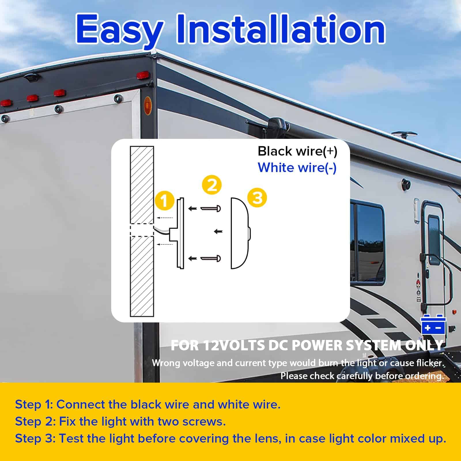 Luces indicadoras laterales 12V para remolque LED 4x1.7 - Imagen 8