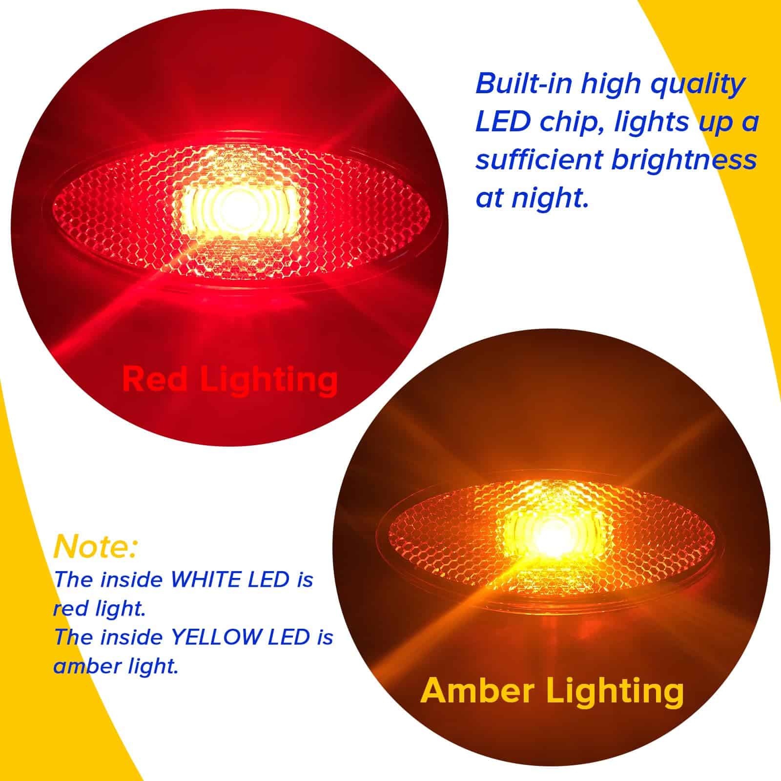 Luces indicadoras laterales 12V para remolque LED 4x1.7 - Imagen 6