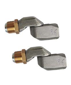 Conector giratorio de manguera de combustible de 2 piezas