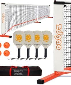 Juego de red portátil de pickleball Zdgao con juego de 4