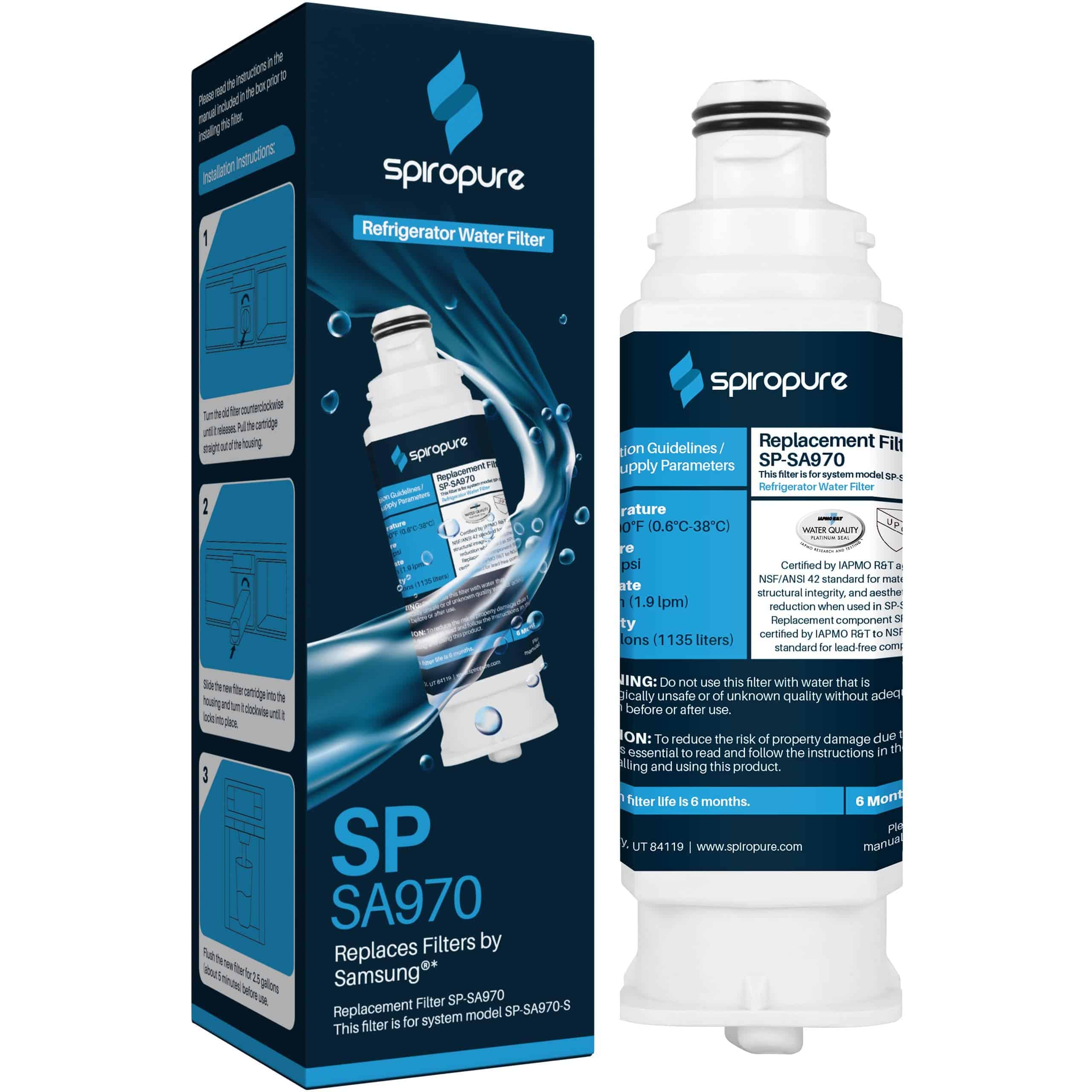 Filtro de Agua para Refrigerador SpiroPure SP-SA970