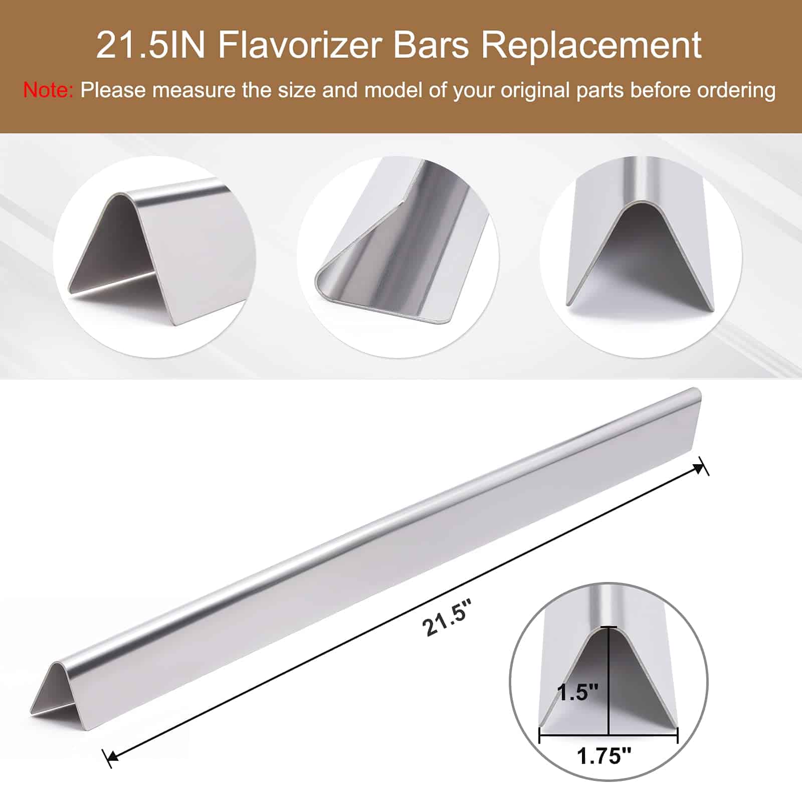 Barras Flavorizer de 21.5 pulgadas para Weber Spirit 200 - Imagen 4