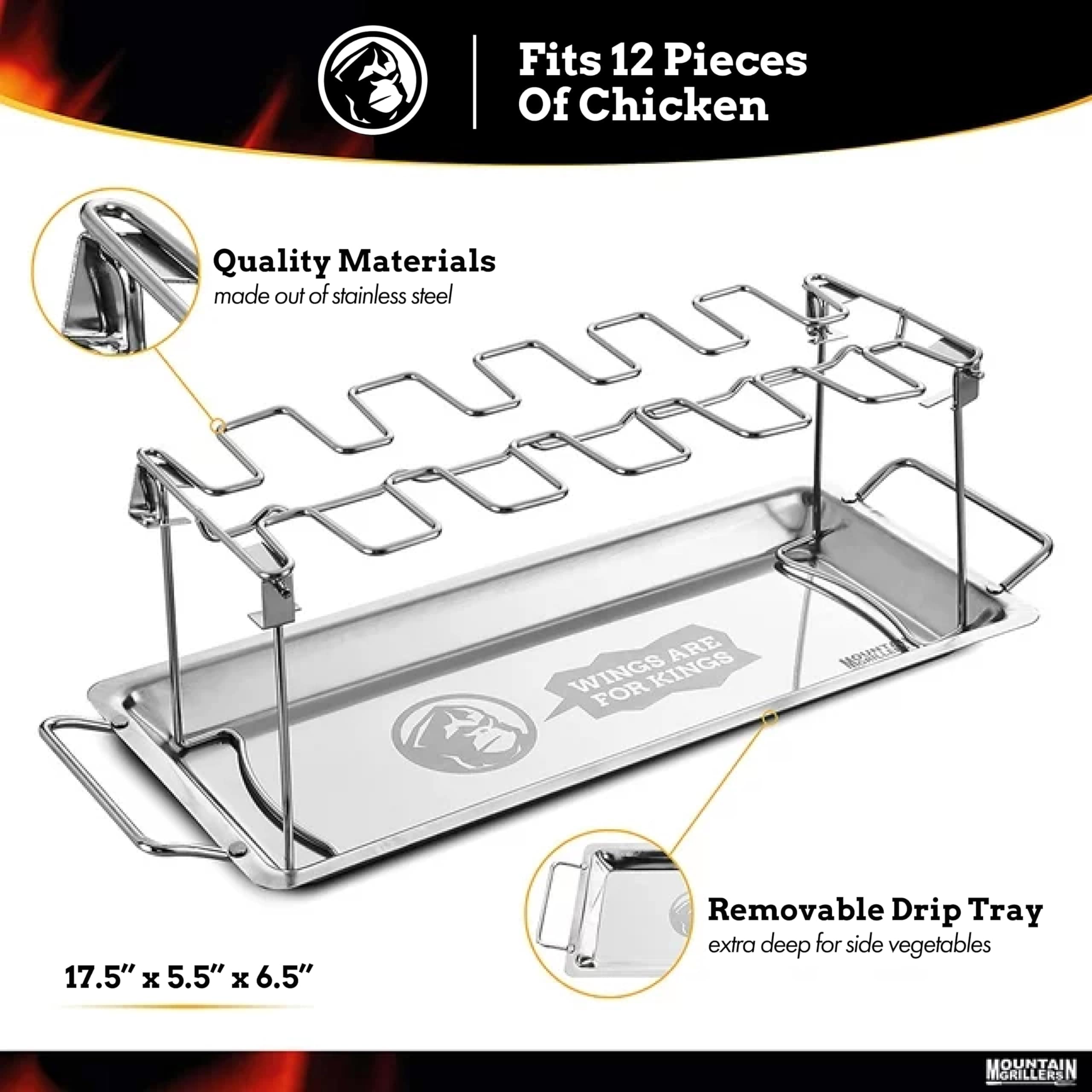 Soporte para piernas de pollo Mountain Grillers para - Imagen 4