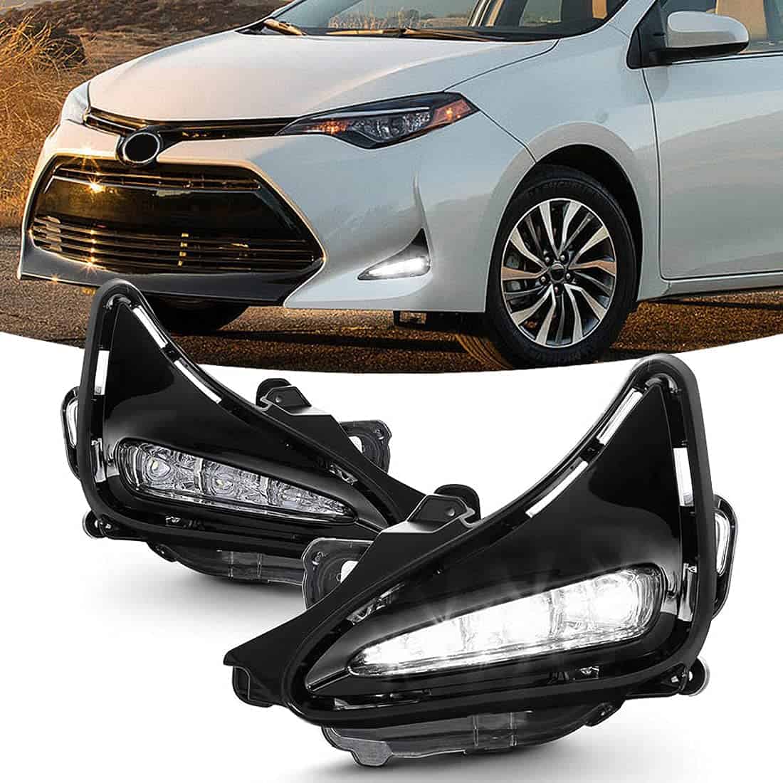 MAIALOT Para Toyota Corolla 2017 2018 2019 Luces de Niebla