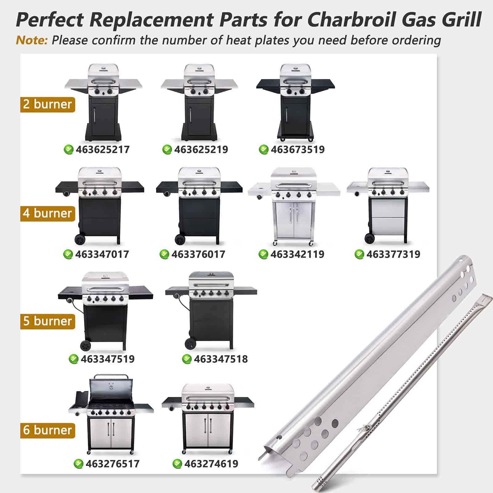 Repuestos de Parrilla Criditpid para Charbroil Performance - Imagen 3