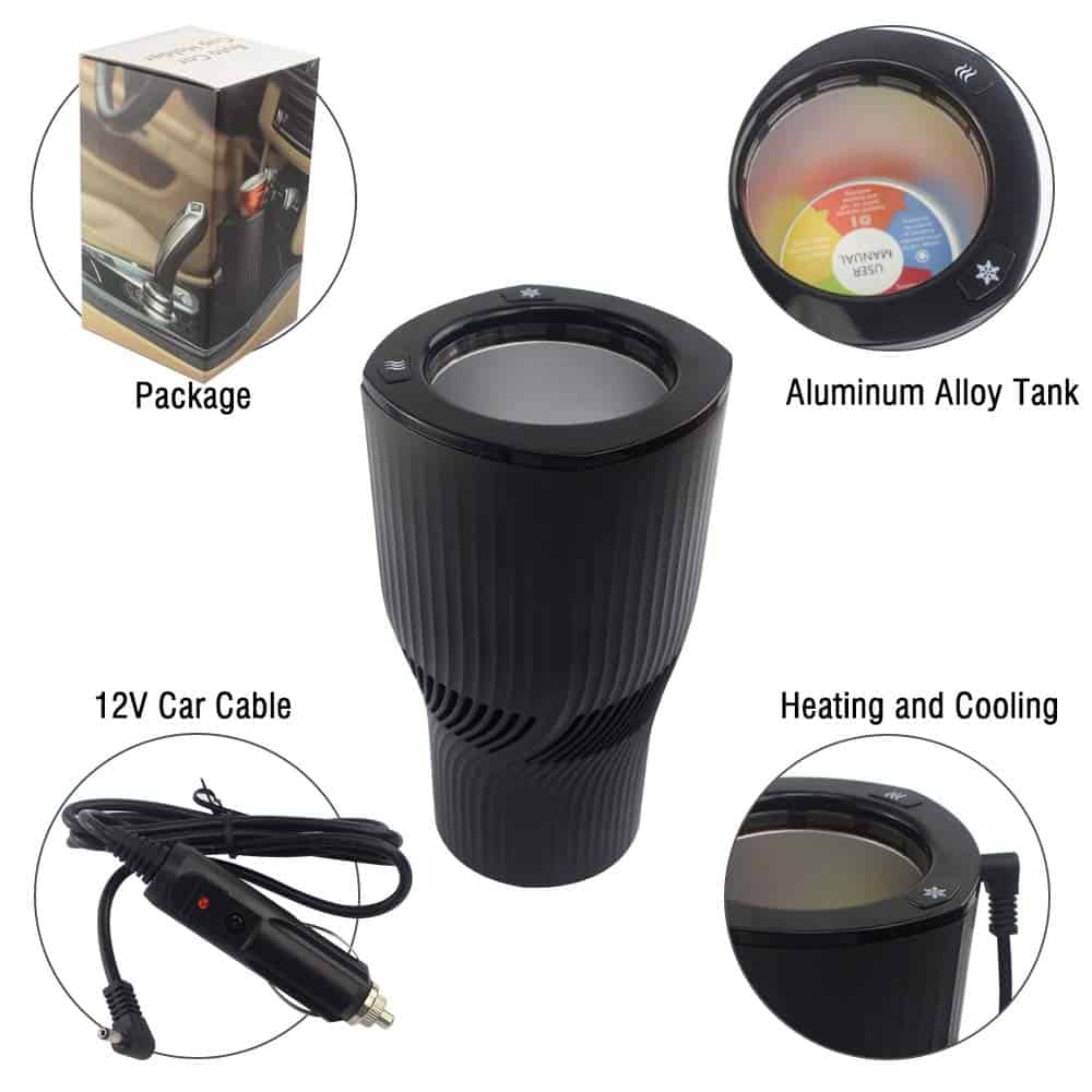 HPYDIY Portavasos para Coche 2 en 1 Inteligente de - Imagen 4
