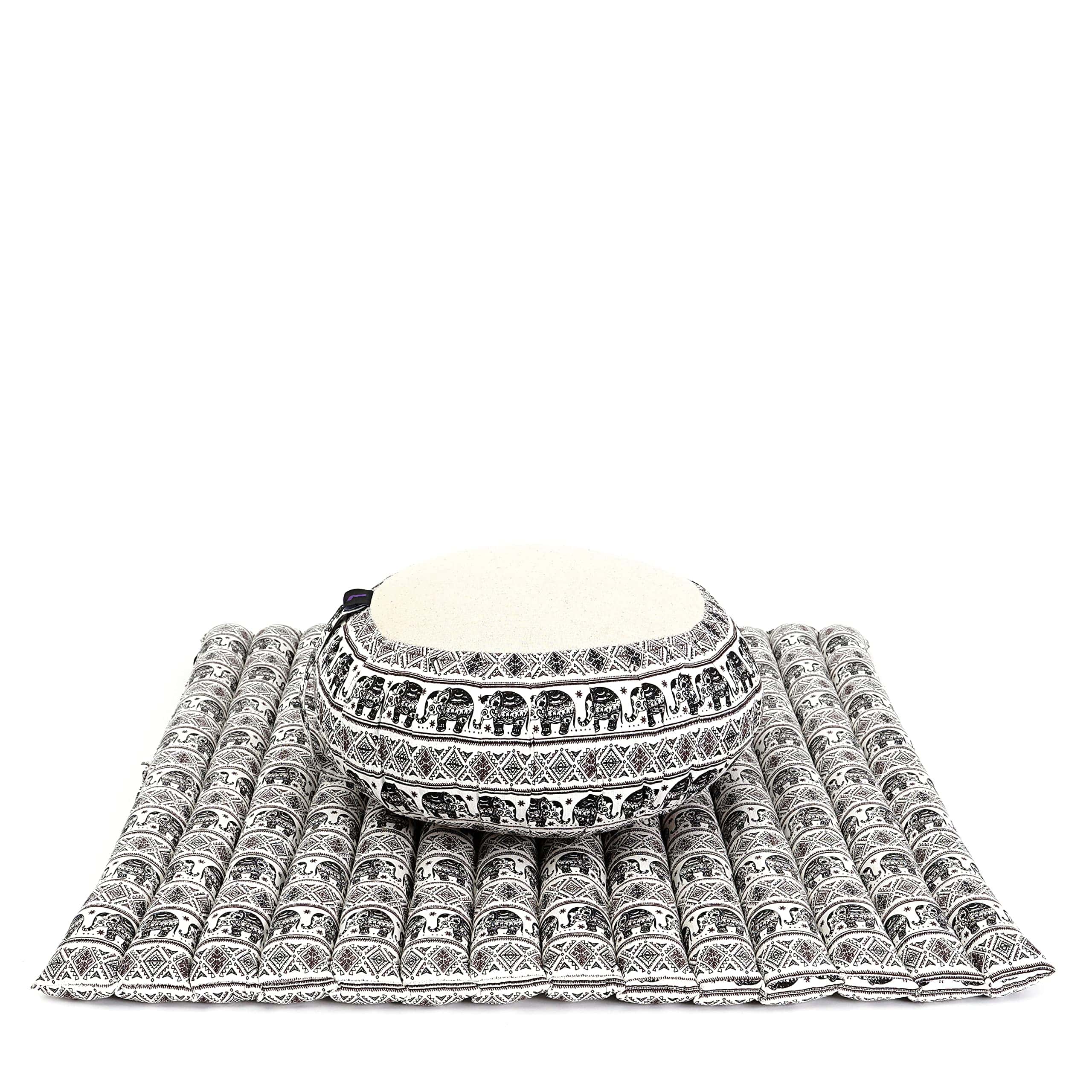 Set de Cojín de Meditación Leewadee � 1 Almohada Redonda