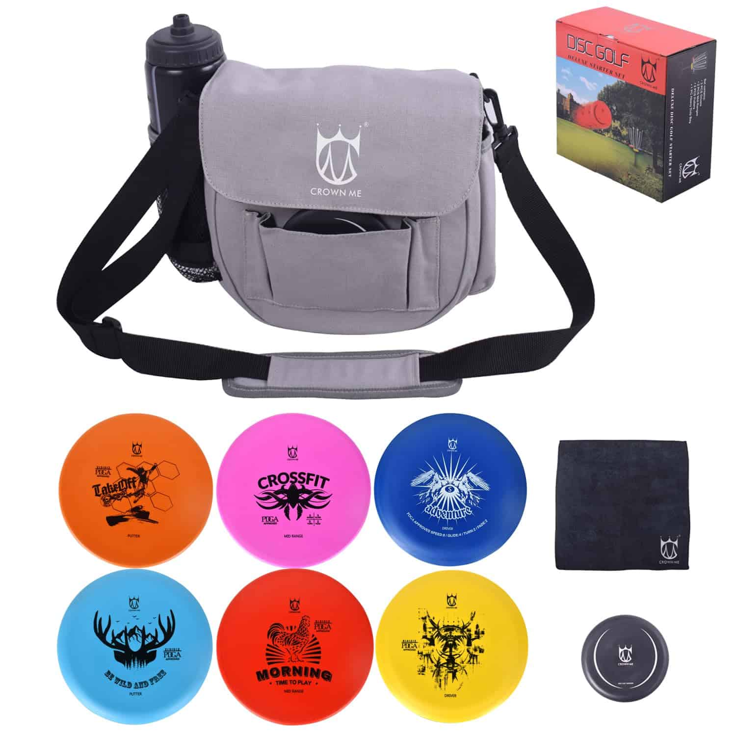Set de Disc Golf CROWN ME, Set de Iniciación al Disc Golf,