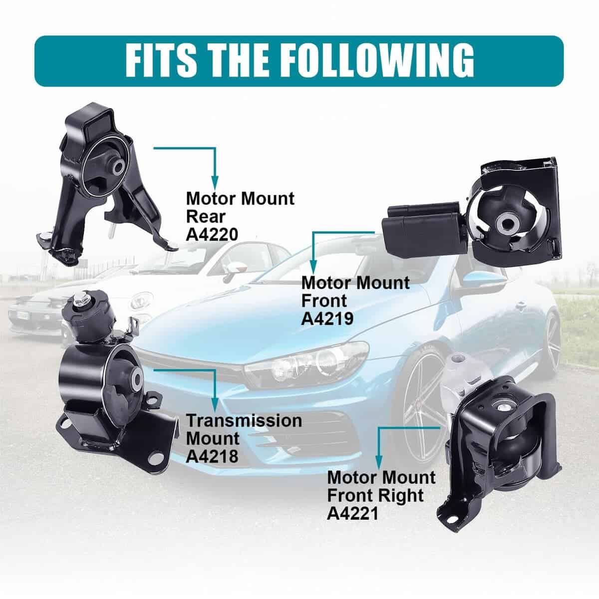 Kit de Montaje del Motor Stegewop 4pcs Compatible con - Imagen 4