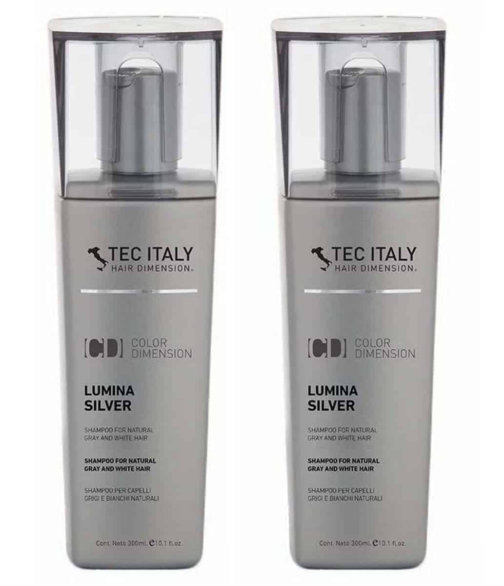 Shampoo Tec Italy Lumina Silver para Cabello Gris Natural y
