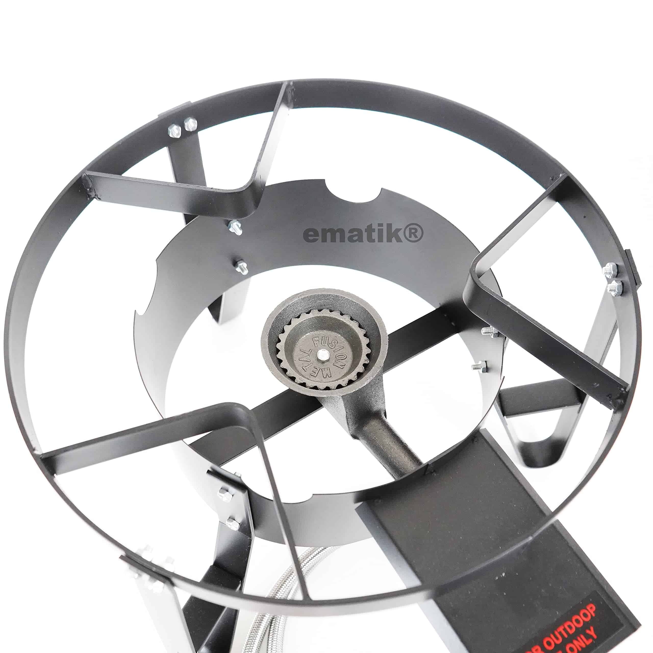 Quemador de alta presión Ematik de 16 pulgadas con soporte - Imagen 6