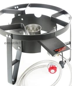 Quemador de alta presión Ematik de 16 pulgadas con soporte