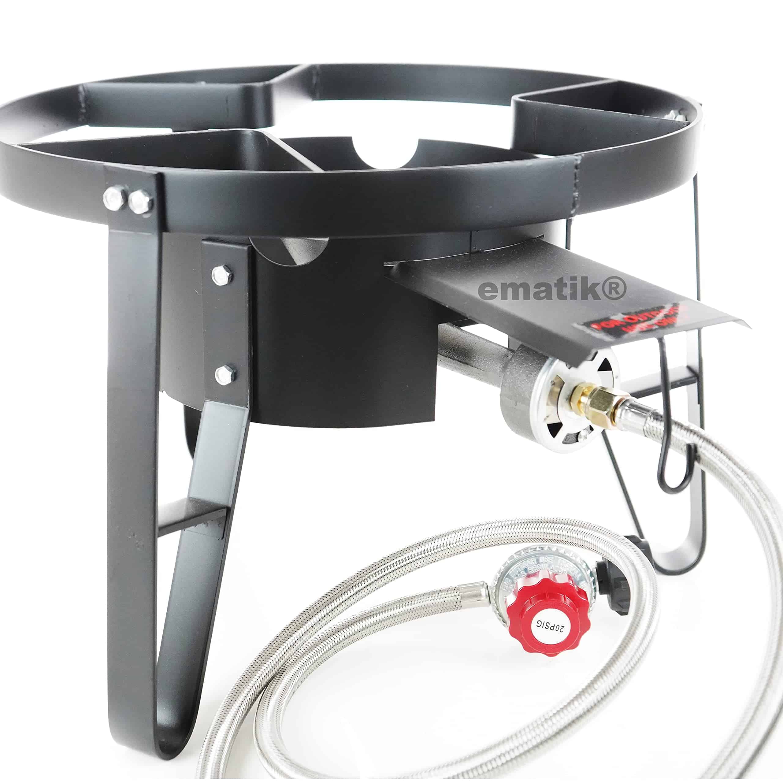 Quemador de alta presión Ematik de 16 pulgadas con soporte - Imagen 4