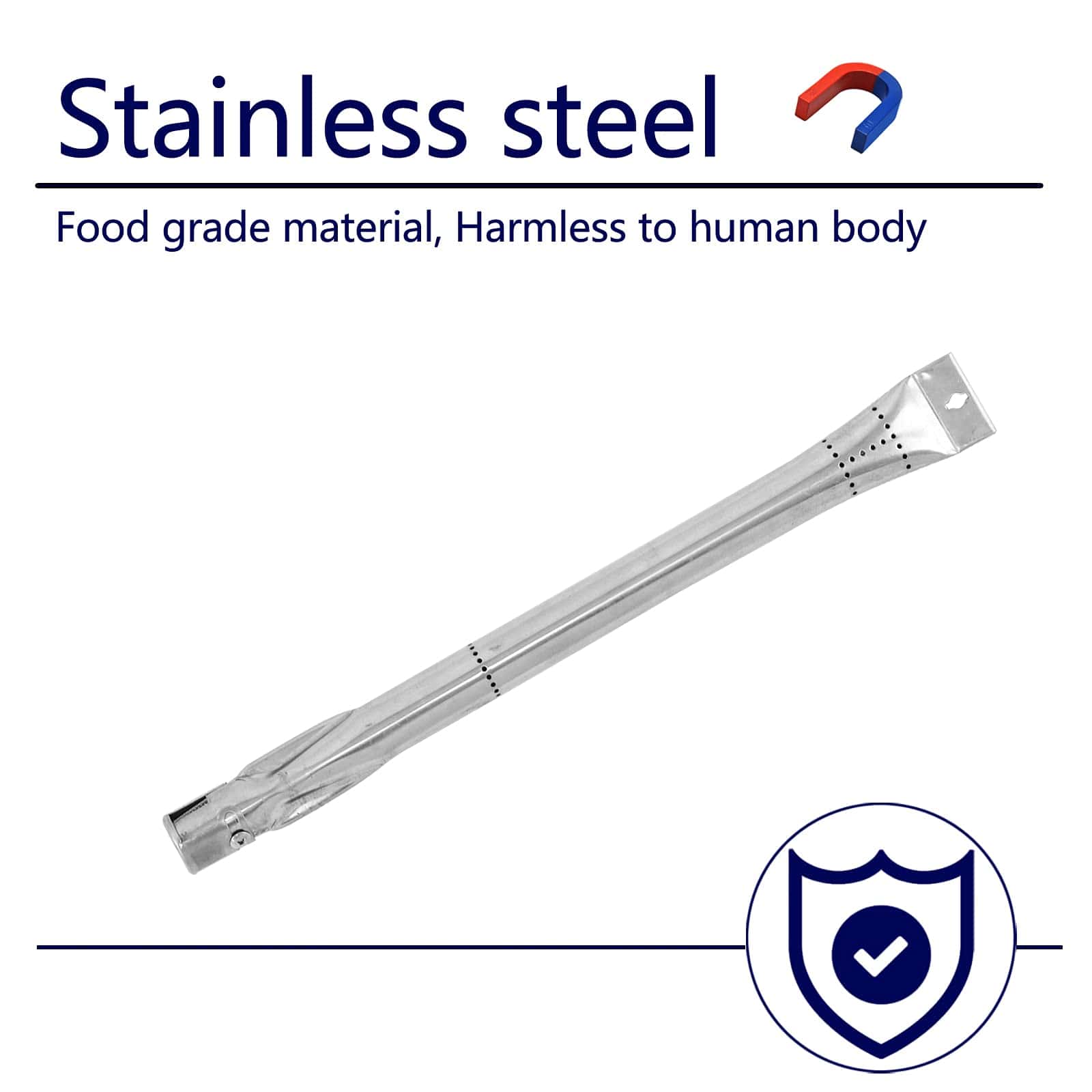 Tubo Quemador de Acero Inoxidable de 15" para Parrillas - - Imagen 6